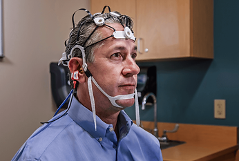 Patient using the device